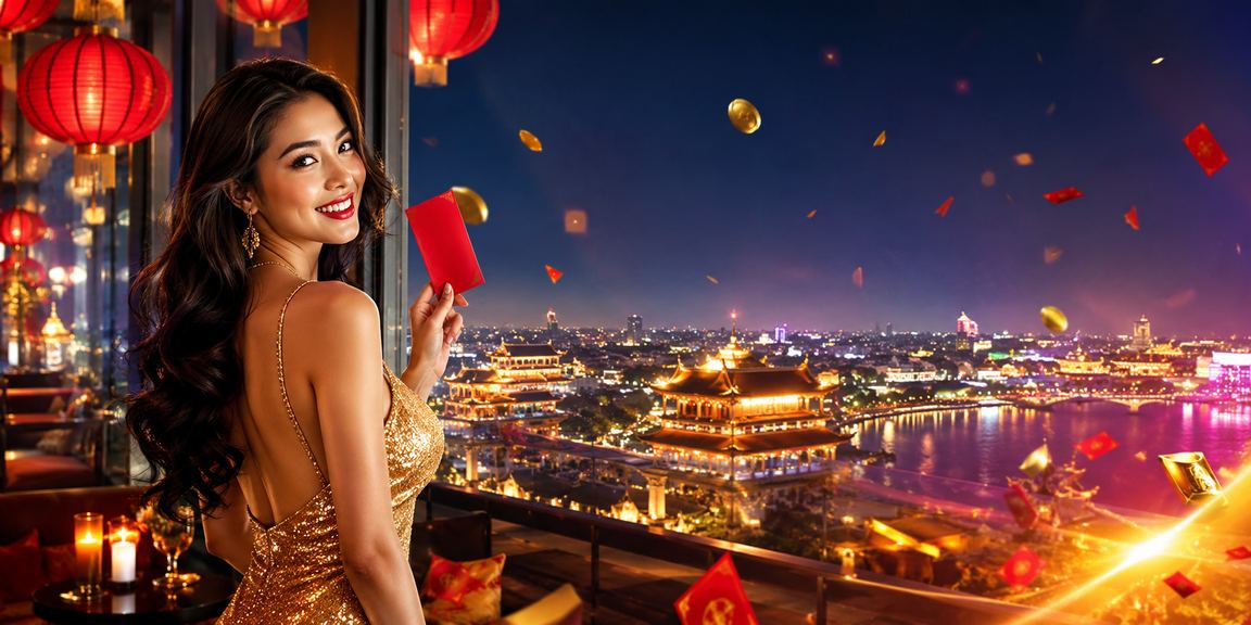 Đèn lồng Huế và phong bao đỏ gợi bối cảnh sự kiện bóng đá theo mùa